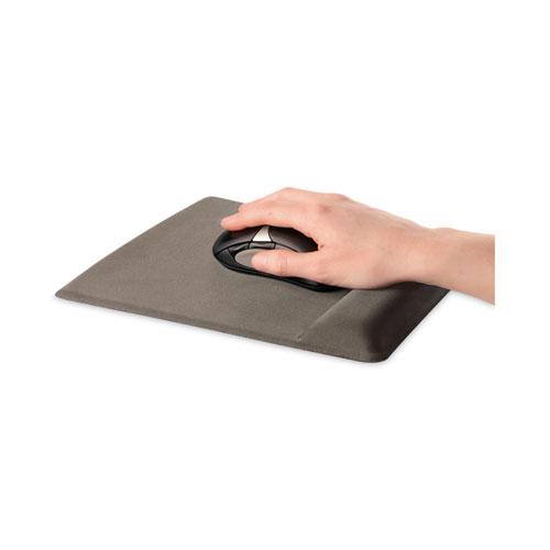 Ergonomic Memory Foam Wrist Rest with Attached Mouse Pad, 8.25 x 9.87, Black. Picture 4