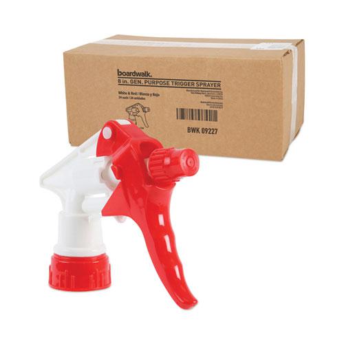 Trigger Sprayer 250, 8" Tube, Fits 16-24 oz Bottles, Red/White, 24/Carton. Picture 5