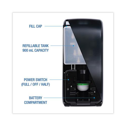 Bulk Fill Soap Dispenser, 900 mL, 5.5 x 4 x 12, Black. Picture 3