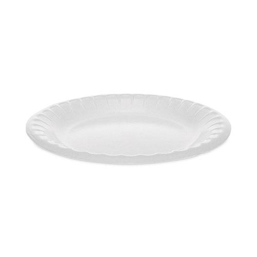 Placesetter Deluxe Laminated Foam Dinnerware, Plate, 6" dia, White, 1,000/Carton. Picture 1