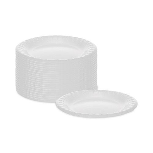 Placesetter Deluxe Laminated Foam Dinnerware, Plate, 6" dia, White, 1,000/Carton. Picture 3