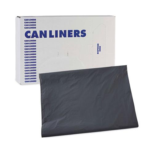 Linear Low Density Industrial Can Liners, 60 gal, 1.3 mil, 38 x 58, Gray, 100/Carton. Picture 7