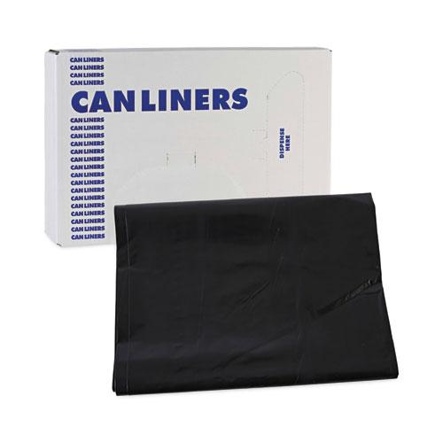 Linear Low Density Industrial Can Liners, 60 gal, 1.7 mil, 38 x 58, Black, 100/Carton. Picture 7