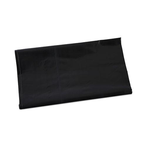 Linear Low Density Industrial Can Liners, 45 gal, 1.7 mil, 40 x 46, Black, 100/Carton. Picture 1