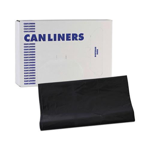 Linear Low Density Industrial Can Liners, 56 gal, 1.7 mil, 43 x 47, Black, 100/Carton. Picture 7