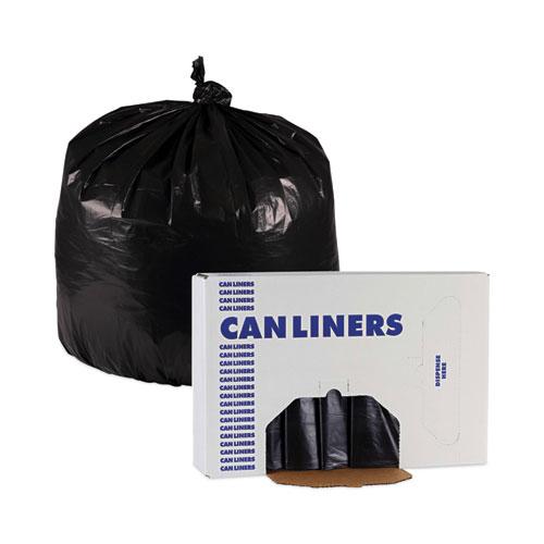 Linear Low Density Industrial Can Liners, 30 gal, 0.65 mil, 30 x 36, Black, 200/Carton. Picture 6