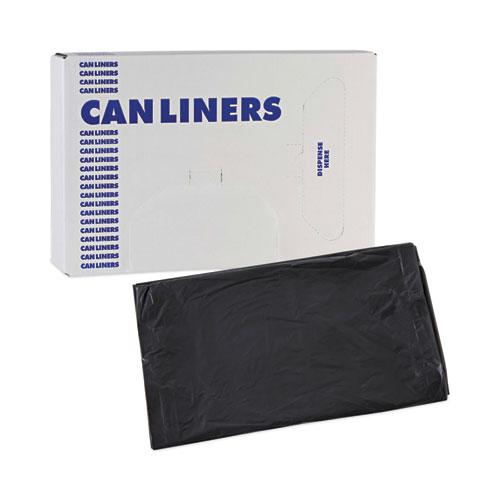 Linear Low Density Industrial Can Liners, 30 gal, 0.65 mil, 30 x 36, Black, 200/Carton. Picture 7