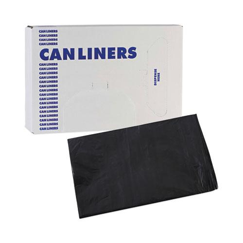 Linear Low Density Industrial Can Liners, 33 gal, 0.6 mil, 33 x 39, Black, 200/Carton. Picture 7