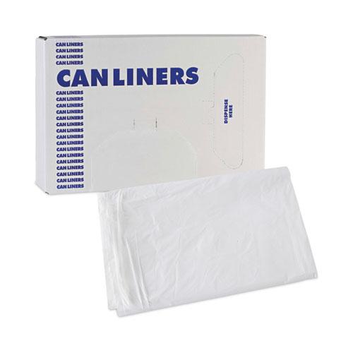 Linear Low Density Industrial Can Liners, 30 gal, 0.9 mil, 30 x 36, White, 100/Carton. Picture 7