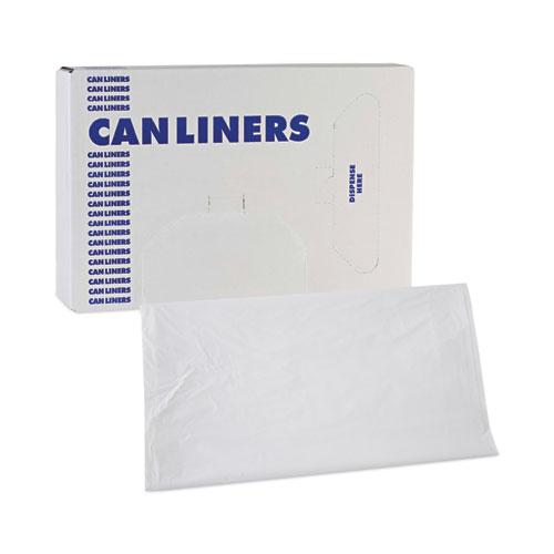 Linear Low Density Industrial Can Liners, 45 gal, 0.9 mil, 40 x 46, White, 100/Carton. Picture 7