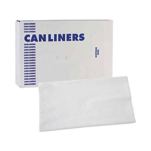 Linear Low Density Industrial Can Liners, 56 gal, 0.9 mil, 43 x 47, White, 100/Carton. Picture 7