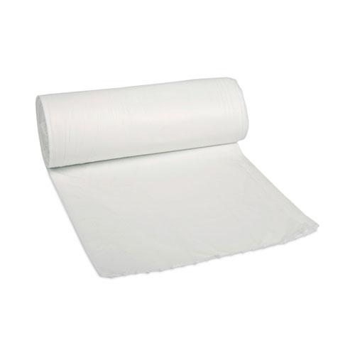 Linear Low Density Can Liners, 30 gal, 0.5 mil, 30" x 36", White, 10 Bags/Roll, 20 Rolls/Carton. Picture 1