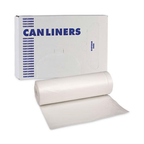 Linear Low Density Can Liners, 30 gal, 0.5 mil, 30" x 36", White, 10 Bags/Roll, 20 Rolls/Carton. Picture 7