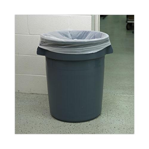 Low-Density Waste Can Liners, 33 gal, 0.6 mil, 33 x 39, White, 25 Bags/Roll, 6 Rolls/Carton. Picture 5