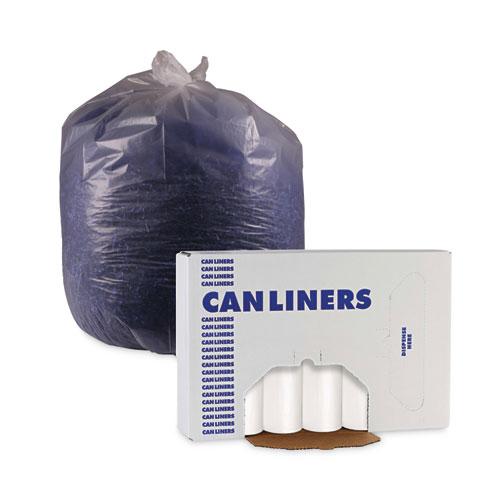 Low-Density Waste Can Liners, 33 gal, 0.6 mil, 33 x 39, White, 25 Bags/Roll, 6 Rolls/Carton. Picture 6