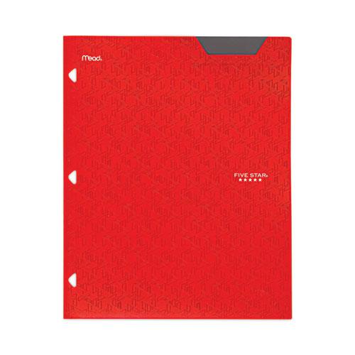 Two-Pocket Stay-Put Plastic Folder, 11 x 8.5, Assorted, 4/Pack. Picture 4