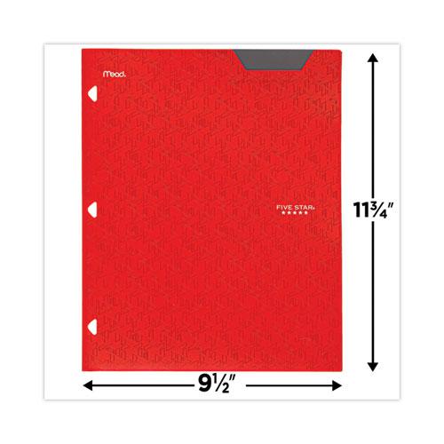 Two-Pocket Stay-Put Plastic Folder, 11 x 8.5, Assorted, 4/Pack. Picture 9