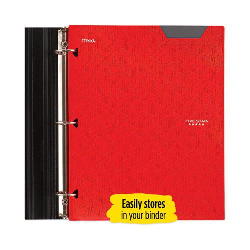 Two-Pocket Stay-Put Plastic Folder, 11 x 8.5, Assorted, 4/Pack. Picture 3
