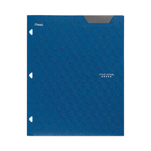 Two-Pocket Stay-Put Plastic Folder, 11 x 8.5, Assorted, 4/Pack. Picture 2
