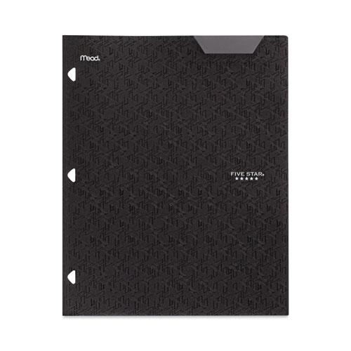 Two-Pocket Stay-Put Plastic Folder, 11 x 8.5, Assorted, 4/Pack. Picture 5
