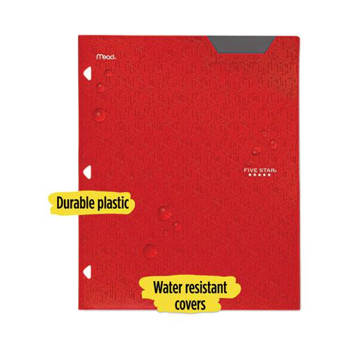 Two-Pocket Stay-Put Plastic Folder, 11 x 8.5, Assorted, 4/Pack. Picture 11