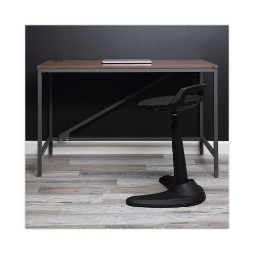 Industrial Series Table Desk, 47.25" x 23.63" x 29.5", Modern Walnut. Picture 7