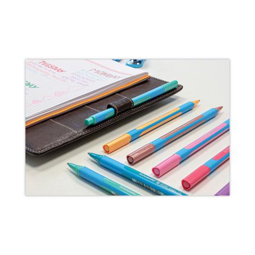 Slider Edge XB Pastel Ballpoint Pens with Convertible Case/Stand, Stick, Extra-Bold 1.4mm, Assorted Ink/Barrel Colors, 8/Set. Picture 6