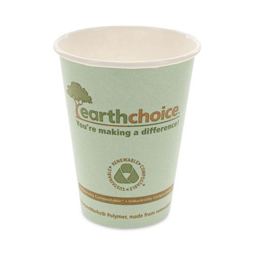 EarthChoice Compostable Paper Cup, 12 oz, Teal, 1,000/Carton. Picture 1