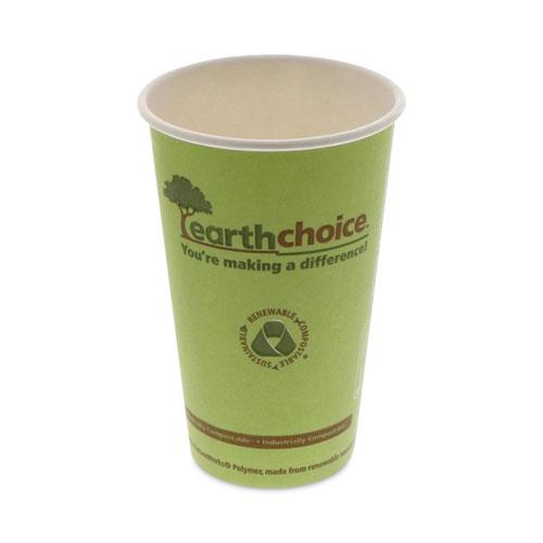 EarthChoice Compostable Paper Cup, 16 oz, Green, 1,000/Carton. Picture 1