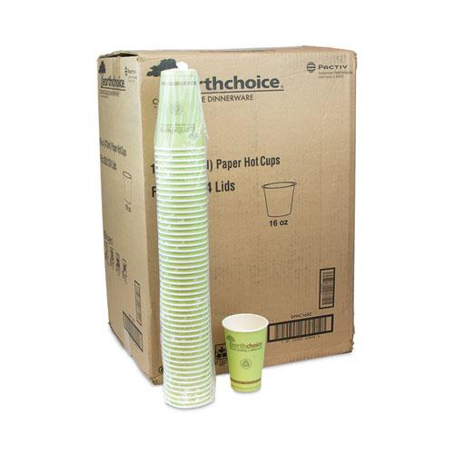 EarthChoice Compostable Paper Cup, 16 oz, Green, 1,000/Carton. Picture 4