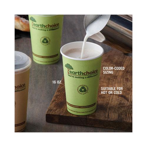 EarthChoice Compostable Paper Cup, 16 oz, Green, 1,000/Carton. Picture 7