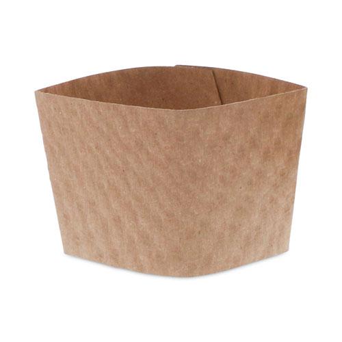 Hot Cup Sleeve, Fits 10 oz to 24 oz Cups, Brown, 1,000/Carton. Picture 2