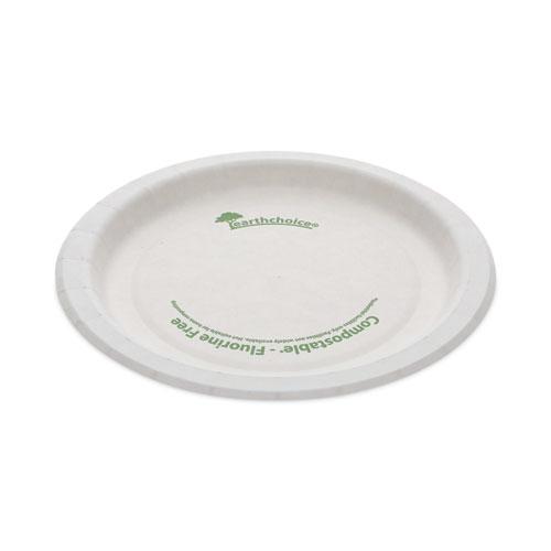 EarthChoice Pressware Compostable Dinnerware, Plate, 6" dia, White, 750/Carton. Picture 1