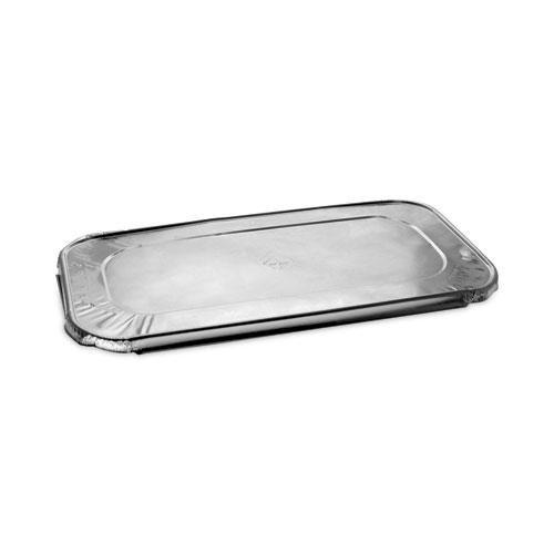 Aluminum Steam Table Pan Lid, Fits One-Third Size Pan, 6.19 x 12.31 x 0.5, 200/Carton. Picture 1