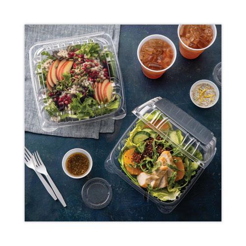 SENSATION SmartLock Hinged Lid Container, 8.34 x 8.24 x 3.05, Clear, Plastic, 200/Carton. Picture 6