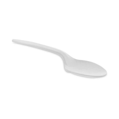 Fieldware Cutlery, Spoon, Mediumweight, White, 1,000/Carton. Picture 1