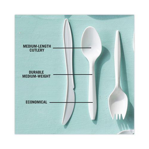 Fieldware Cutlery, Spoon, Mediumweight, White, 1,000/Carton. Picture 8