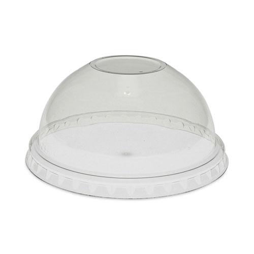 EarthChoice Strawless RPET Lid, Dome Lid, Fits 9 oz to 20 oz "A" Cups, Clear, 900/Carton. Picture 1