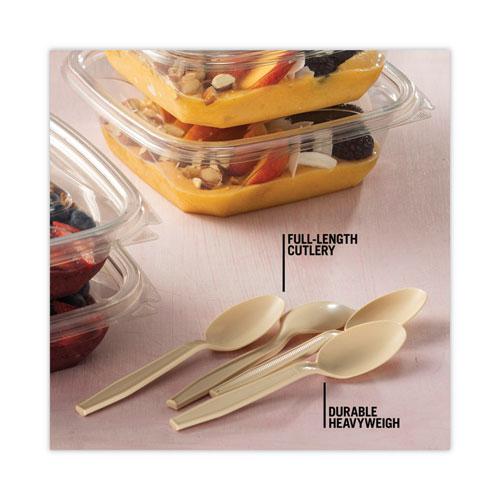 EarthChoice PSM Cutlery, Heavyweight, Spoon, 5.88", Tan, 1,000/Carton. Picture 7