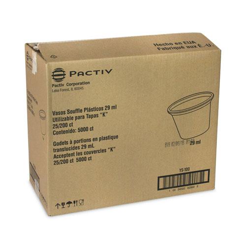Plastic Portion Cup, 1 oz, Translucent, 200/Sleeve, 25 Sleeves/Carton. Picture 2