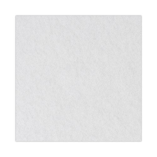 Polishing Floor Pads, 19" Diameter, White, 5/Carton. Picture 6