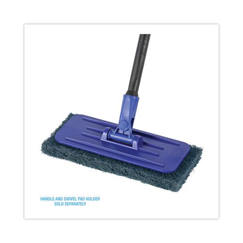 Medium-Duty Scour Pad, 10 x 4.63, Blue, 20/Carton. Picture 5