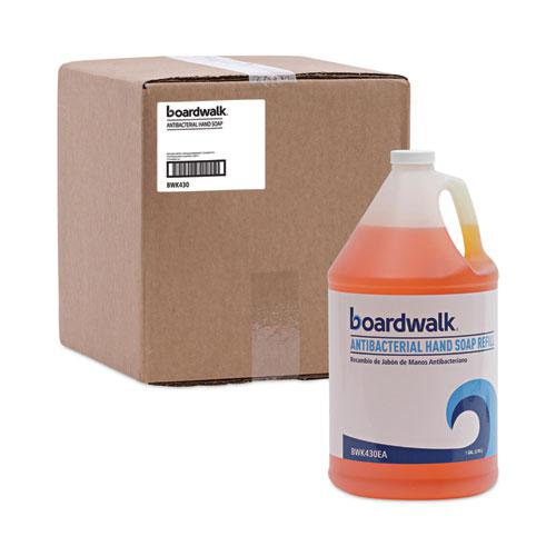 Antibacterial Liquid Soap, Clean Scent, 1 gal Bottle, 4/Carton. Picture 7