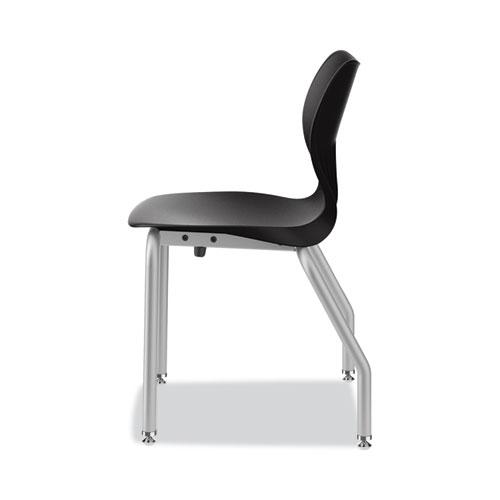 SmartLink Four-Leg Chair, 19.5" x 19.63" x 31", Onyx Seat, Onyx Base, 4/Carton. Picture 7