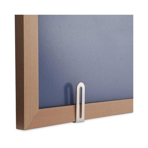 Deluxe Melamine Dry Erase Board, 48 x 36, Melamine White Surface, Oak Fiberboard Frame. Picture 7