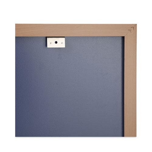 Deluxe Melamine Dry Erase Board, 48 x 36, Melamine White Surface, Oak Fiberboard Frame. Picture 6