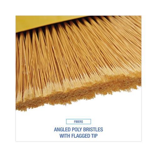 Poly Bristle Angler Broom, 53" Handle, Yellow, 12/Carton. Picture 4