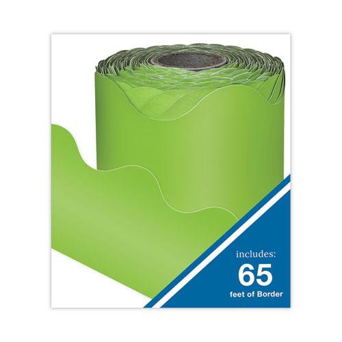 Rolled Scalloped Borders, 2.25" x 65 ft, Lime. Picture 3