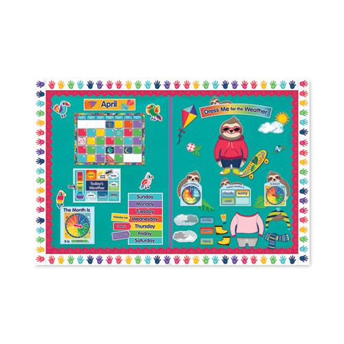 Curriculum Bulletin Board Set, Dress Me for the Weather, 54 Pieces. Picture 3