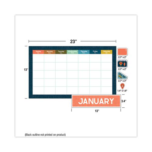 Calendar Bulletin Board Set, Let's Expolore, 123 Pieces. Picture 3